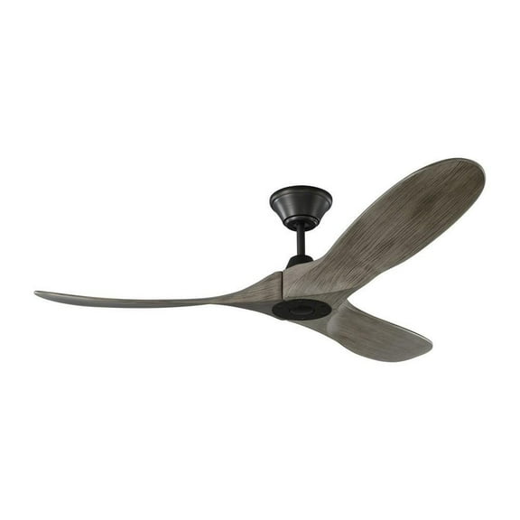 52 inch Propeller Ceiling Fan with Remote Control (3-Blade)-Aged Pewter Finish-Light Grey Weathered Oak Blade Color Bailey Street Home 96-Bel-2884861