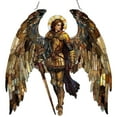 thumbnail image 2 of Stained Glass Window Hanging 2D Angel Stain Glass Window Hanging Colorful Acrylic For Home Themed Party, 2 of 6