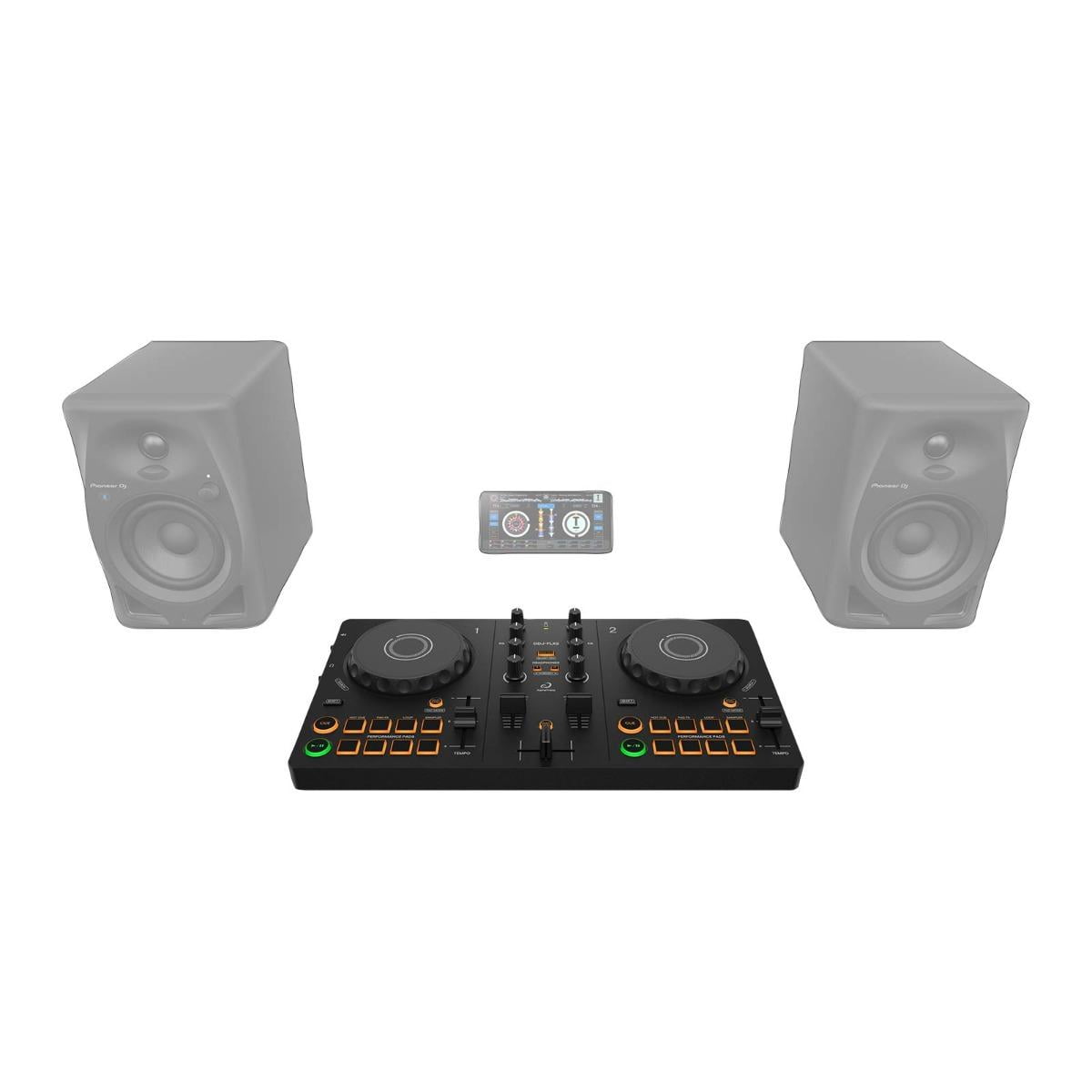 AlphaTheta DDJ-FLX2 Compact 2-Channel DJ Controller with Studio