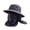 Dark Gray, variant on Sun Bucket Hat for Men and Women, Detachable Face Cover Sun Hats,Wide Brim Fish Hat with Neck Flap UV Protection for Hiking