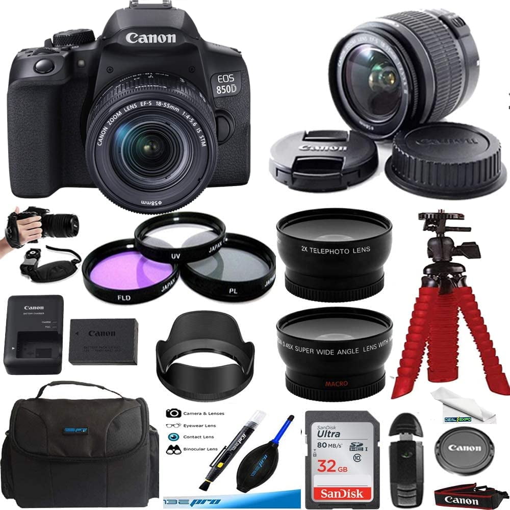 Canon EOS 850D EF-S 18-55mm is STM Kit - Expo PRO Accessories Bundle ...