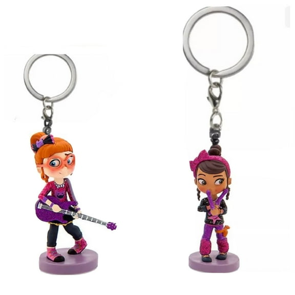 Vampirina Bridget & Poppy PVC Key Ring Keychain Ornament Figure Figurine Charm New