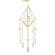 thumbnail image 4 of Carillón de viento de cristal que atrapa la luna, marco de metal, bola puntiaguda, flor de cuentas (A) Wdftyju Libre de BPA, 4 of 5