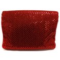 thumbnail image 3 of Shason Textile (3 Yards Cut) Spangle Sequin Glitter Knit Fabric, Red, 3 of 4