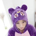 thumbnail image 3 of Pijamas de dibujos animados a juego para hombres y mujeres, mono con capucha de una pieza, franela, Panda, Unisex, Anime, Kigurumi, familia, Invierno, 3 of 4