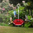 thumbnail image 2 of Comedero para colibríes, comedero para colibríes y foso para hormigas incorporado, comederos para colibríes para colgar al aire libre a prueba de hormigas y abejas (rojo), 2 of 5