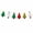 A, variant on 3Pcs Felt Christmas Garland Banner Set, Merry Christmas Letter Bunting with Christmas Trees & Pom Pom String, Non-woven Hanging Decor for Fireplace Mantel Wall Holiday Party Decoration