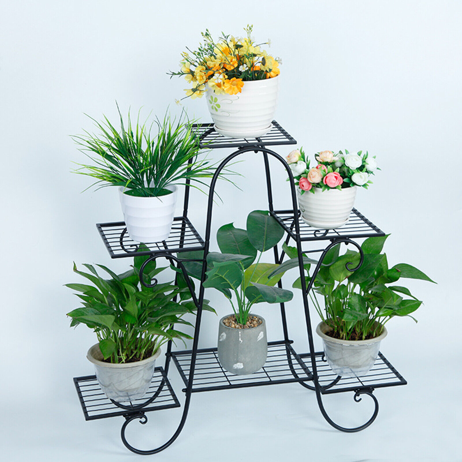 Plant Stands for Indoors,6Tier Metal Flower Pot Plant Stand Balcony
