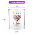 thumbnail image 5 of Peace Love Pride British Shorthair with Rainbow Sunglasses LGBT LGBTQ+ 11oz Whiskey Glass Mug Cat Lover Kitten Owner Gifts Whiskey Cocktail Glasses Cup - 01004, 5 of 5