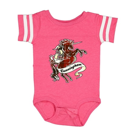

Inktastic Cunningham Tartan Unicorn Gift Baby Boy or Baby Girl Bodysuit