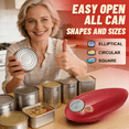 thumbnail image 2 of Auto Electric Can Opener, Hands Free Automatic Can Opener, Easy One Button Operation, Smooth Edge Safe Cut, Battery Operated Opener for Kitchen, Seniors, Arthritis, Home & Restaurant Use,, 2 of 5