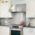 thumbnail image 3 of Smart Tiles - Peel and Stick Backsplash Stainless Steel Panel - Premium 3D Kitchen Stainless Panel, 3 of 3