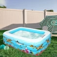 thumbnail image 4 of Piscina Inflable Para Niños Y Adultos, Piscina Grande De Pvc, Piscina Inflable De Verano Con Bomba De Aire Methold BA001277-02, 4 of 6