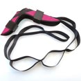 thumbnail image 1 of Ergonomic Design Yoga Stretch Band - Ankle Protect 7 Loops Hamstring Stretcher, Flexibility Breathable Foot Trainer Tape (Pink), 1 of 7