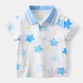 thumbnail image 2 of Bosanter Boys and Toddlers School Uniform Short Sleeve Fashion Polo Shirts, Button Closure, 2 of 7