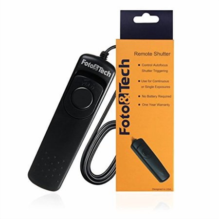 Foto&Tech Wired Remote Shutter Release Control Compatible with Nikon MC-DC2 for Nikon D3400 D3300