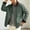 A172 Army Green, variant on Men's Canvas Chore Jacket Button Down Barn Coat Contrast Corduroy Collar Casual Outdoor Workwear Outerwear Pockets