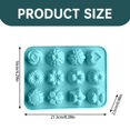 thumbnail image 3 of Clearance Biscuit Moulds under $5,Flower Shape Candy Set Silicone 12 Cavity Baking Ice Cube Tray For Wedding Festival Parties And DIY Crafts, 3 of 9