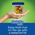 thumbnail image 5 of (2 pack) Ziploc Twist N Loc Food Storage Meal Prep Containers Reusable, Dishwasher Safe, Extra Small 8oz Round, 4 Count, 5 of 22