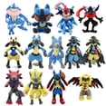 thumbnail image 1 of Muñeco de peluche de Pokémon con capucha para niños, muñeco de felpa suave de 20 estilos, Jazz Riolu Zeraora, dibujos animados, Mega animales, regalos de cumpleañosLucario 4CN He Qiyong unisex, 1 of 1