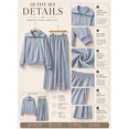 thumbnail image 3 of DOKOTOO Womens Sweatsuits 2 Piece Sets Oversized Half Zip Sweatshirt Matching Wide Leg Sweatpants Tracksuits Lounge Set, 3 of 11