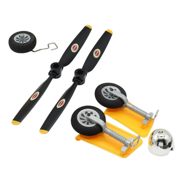 Piezas de avión RC, conjunto de tren de aterrizaje de avión RC, modificación DIY, accesorios fáciles de instalar, piezas de repuesto resistentes para