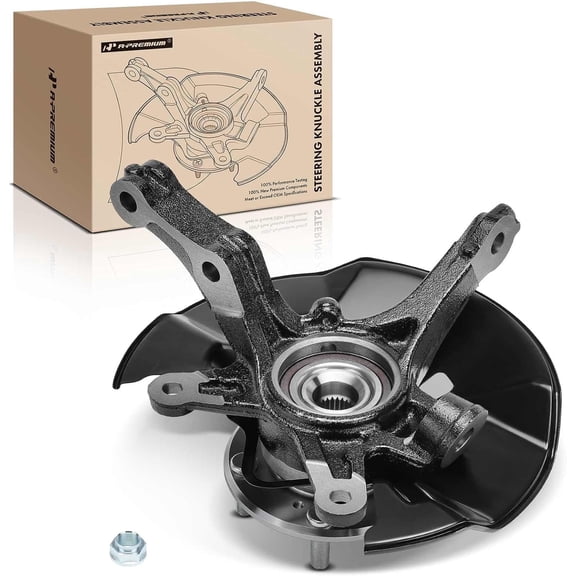 A-Premium Front Right Steering Knuckle & Wheel Bearing Hub Assembly Compatible with Honda Civic 2013 2014 2015 Passenger Side