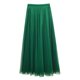 thumbnail image 1 of Falda ancha de color liso con corte en A y vuelo amplio para mujer - Tejido de red - Tallas S/M/L/XL, 1 of 2