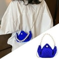 thumbnail image 4 of FENOHREFE Small Knit Bag with Artificial Pearl Embellishment and Functional Handbag for Various Outfits and Occasions, 4 of 8
