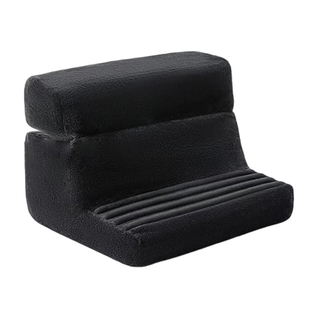 guohui Tablet Lap Cushion Removable Cover Portable with Pockets Foldable Tablet Holder Black