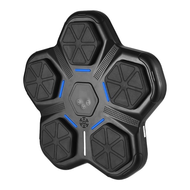 Máquina De Boxeo Musical Con Guantes De Boxeo BT Iluminación De Reproducción De Música Máquina De Perforación De Música Inteligente Montada En La Pared 9 Niveles De Ajuste