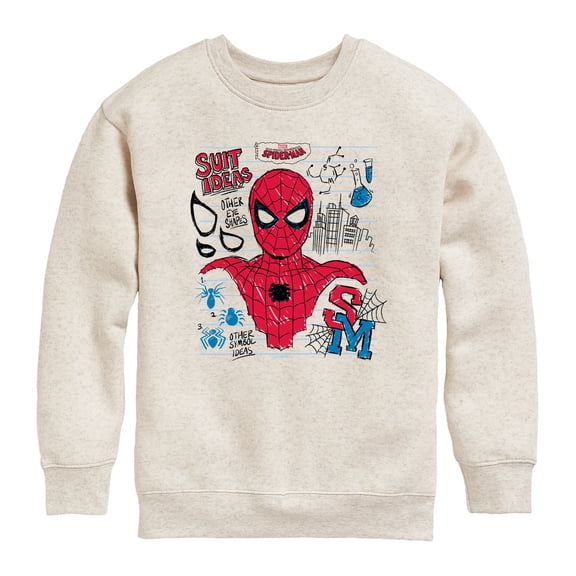 Spider-Man - Scribble Graphic Long Sleeve Fleece Sweatshirt