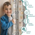 thumbnail image 3 of Blackout Kids Curtains,Cute Shih Tzu Dog and Coffee Pattern Childrens Insulated Curtains Set Of 2,Bedroom Essentials,Toddler Room Decor 52"x63"(132x160cm), 3 of 4