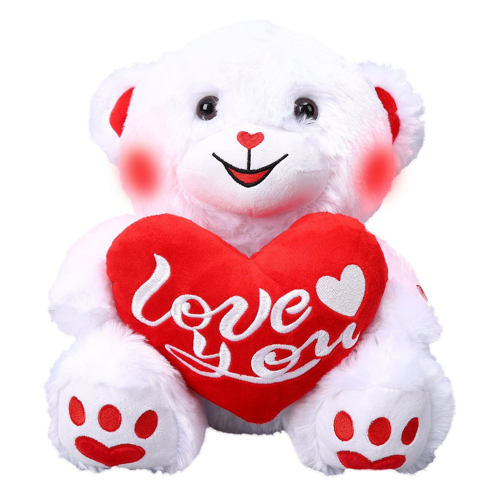 Joyspirit 13in Valentines Day Gifts Plush Stuffed Bear Talking Toy