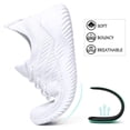 thumbnail image 4 of Zapatillas Akk White para mujer, para caminar, talla 8.5, espuma viscoelástica, 4 of 7