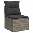 thumbnail image 6 of vidaXL Garden Sofa Set Grey, Dark Grey PE rattan Large Modular, 6 of 10
