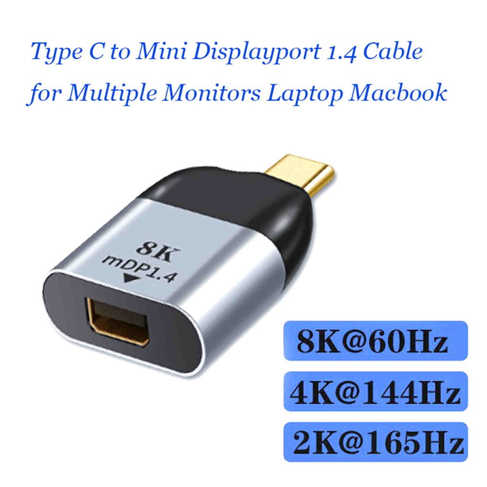 USB Type C to Mini DP Displayport 8K 60HZ Converter Adapter for
