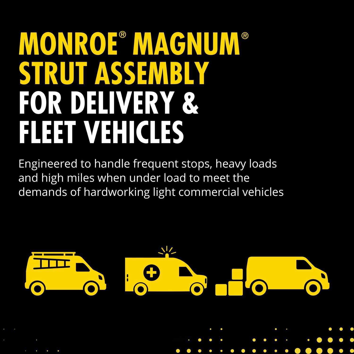 Monroe Shocks & Struts 153040 Magnum Loaded Assembly Suspension Strut and Coil Spring Assembly