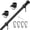 Black-5 FT, variant on Black 6 FT Thickened Stainless Steel Flagpole for Residential, RV, Truck, Boat, Yard