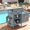 Blue+Grey, variant on Harper & Bright Designs Outdoor Grill Cart with Stainless Steel Top, Solid Wood Outdoor Storage Cabinet with Drop Leaf, Rolling Kitchen Cart with Wheels for Lawn Garden, Brown
