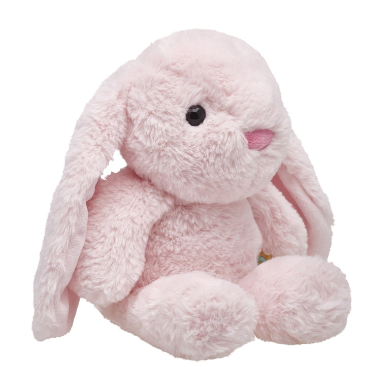 Soft Pink Plush Bunny Stuffed Animal photo 3