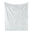 thumbnail image 1 of Geometry Soft Flannel Fleece Throw Blanket, Repeating Simplistic Creative Pattern with Overlap Monochrome Rhombus Shapes, Cozy Plush for Indoor and Outdoor Use, 50" x 60", Seafoam White, by Ambesonne, 1 of 6