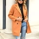thumbnail image 3 of Pocket Overcoat, Styllish Fashionable Turn Down Collar Overcoat  For Parties ANGGREK Caqui L, 3 of 6