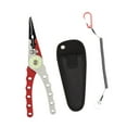 thumbnail image 6 of colaxi Fishing Pliers Fly Fishing Tool Hook Remover Multifunction Aluminum Alloy Professional Split Rings Opener Braid Line Cutting Red, 6 of 10