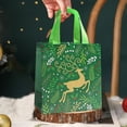 thumbnail image 5 of Christmas Gift Bags, Heavy Duty Tote Bags, Reusable Non Woven Christmas Gift Bags with Handles for Holiday Gift Wrapping, Multicolor, 9.1 x 8.7 x 4.3 Inches Durable Waterproof Grocery Bags, 5 of 7