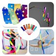 thumbnail image 4 of Jiaroswwei Rhythmic Gymnastics Ribbon Vibrant Color Extra Soft Smooth Flexible Dancer Wand Twirling Dance Streamer for Kids, 4 of 7