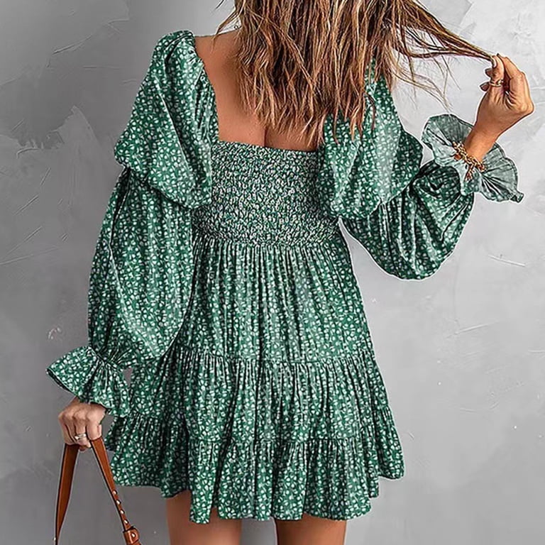 long sleeve off the shoulder skater dress Off-Shoulder Knit Skater Dress S / Pink