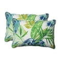 thumbnail image 2 of Pillow Perfect  Outdoor/ Indoor Soleil Blue/Green Over-sized Rectangular Throw Pillow (Set of 2), 2 of 2