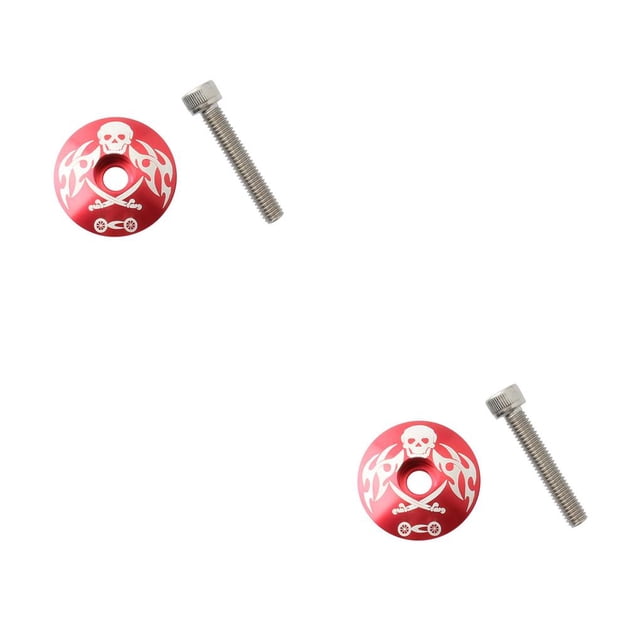 ZLight MUQZI Bicycle Bearing Headset Cover Bowl Set Bike External Top Cap Replace with Screws Repairing Outdoor Racing Type 1 2Set