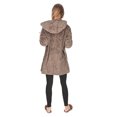 thumbnail image 5 of MeMoi Collection Marled Plush Hooded Lounge Sweater | MeMoi Large/X-Large / Charcoal, 5 of 8